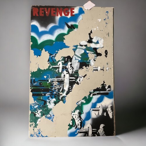 200 - Revenge Co Ltd Artwork - Stencil and Aerosol painted Pop art on an acrylic kitchen door. Possibly fr... 