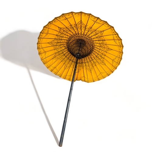 130A - A very large Chinese garden Parasol.
20th century.
Hand painted on wax paper.