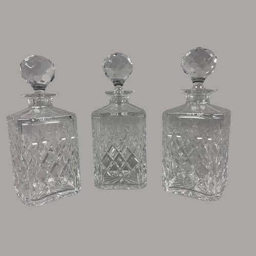 65 - Three Victorian Crystal Decanters