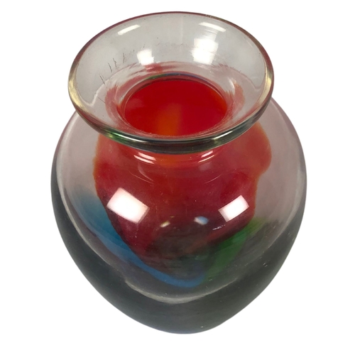 74 - Murano Small Hand Blown Glass Vase 1969