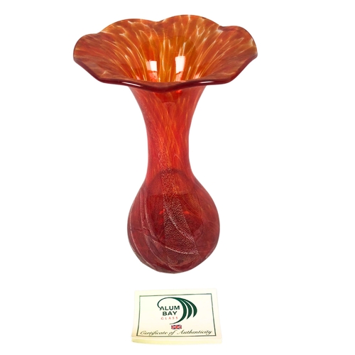 75 - Alum Bay Glass Vase including Certificate of Authenticity