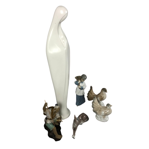 107 - Large Ceramic Madonna & Child Ornament Made in Italy and Collection of Ornaments including Lladr... 