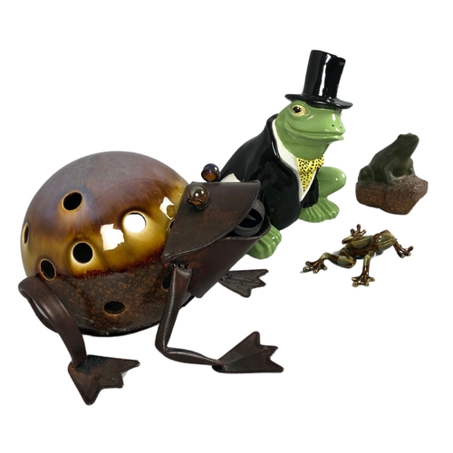 110 - Collection of Decorative Frog Ornaments