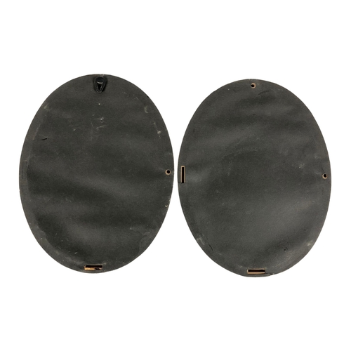 132 - Two Oval Pictures - Oil on Canvas Copy