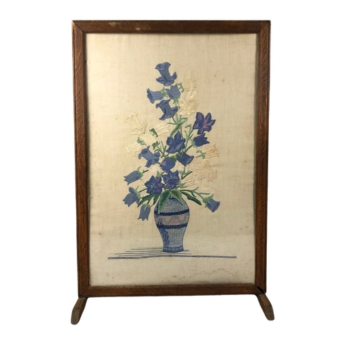 160 - Two Tapestry Embroidered Wooden Framed Fire Screens