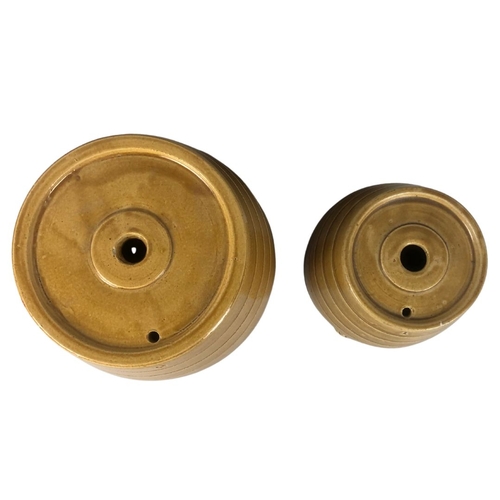 172 - Two Victorian Salt Glazed Stoneware Barrels - Sizes 1 & 2