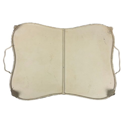 178 - Decorative Cream Shabby Chic Tray  56cms x 36cms