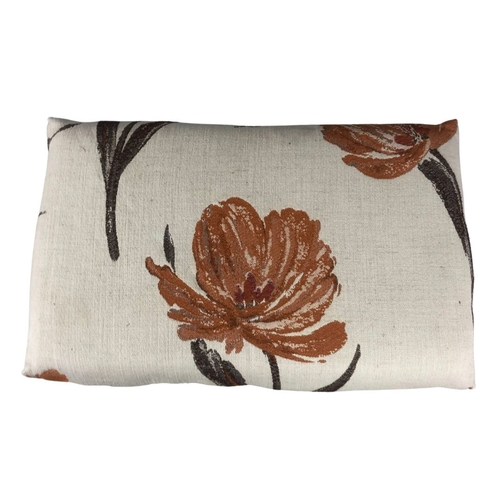 179 - Small Wooden Fabric Covered Footstool