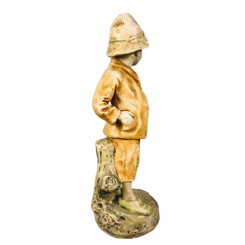 34 - Vintage Plaster Statuette painted approx 56cm tall