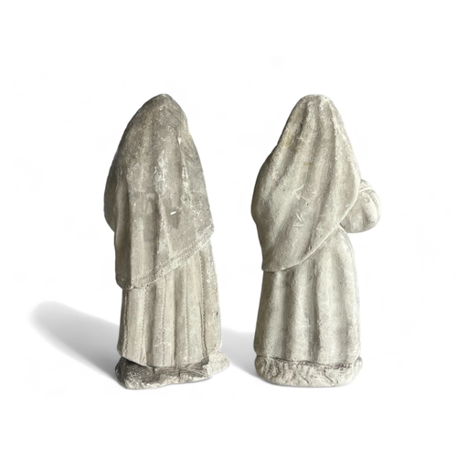 292 - A pair of Plaster peasant figures.French / Maltese? 19th century.