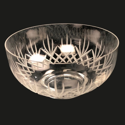 326 - Large Dartington Crystal Glass Bowl