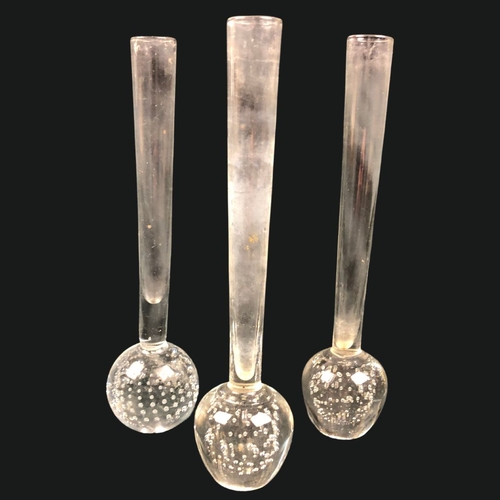 333 - Three Glass Bud Vases