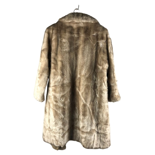 337 - French Tissavel Simulation Fur Coat