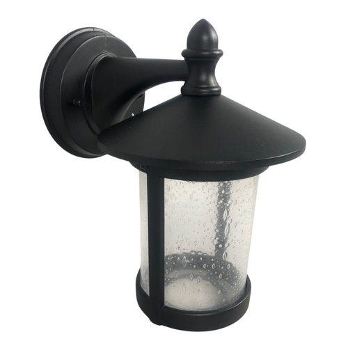 351 - Lantern Wall Light with Textured Glass. Approx. 22cm High. New with box.