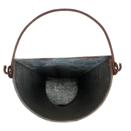 359 - Galvanised Metal Bucket Wall Planter ref 73