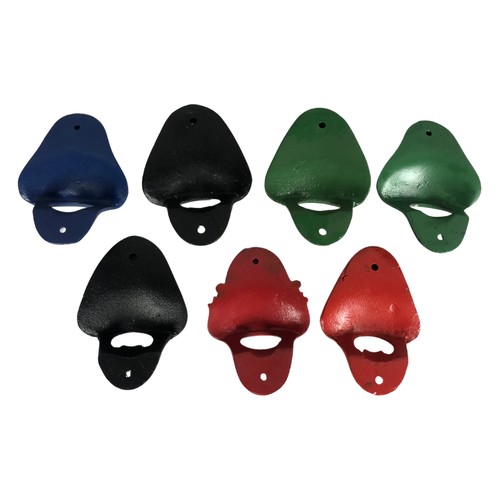 373 - 7 metal coloured bottle openers for a man cave ref 25