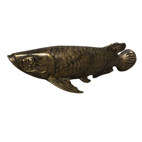 377 - Cast bronze model of a Carp ref 11