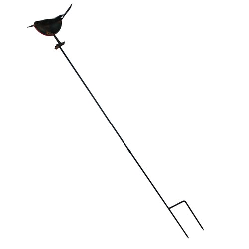 379 - Metal Robin on a stick for garden plants ref 45