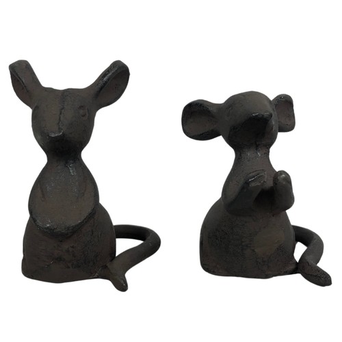 380 - Pair of cast metal mice ref 46