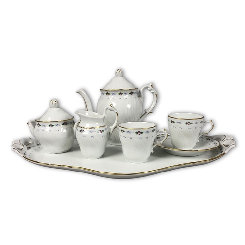 412 - Italian Tea Service Set with Tray for One