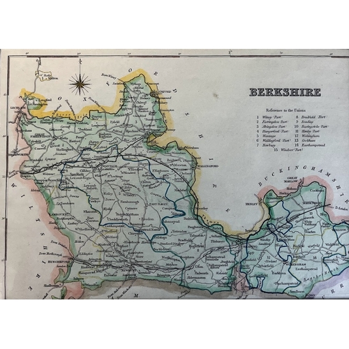 420 - C1840 hand coloured map of Berkshire.