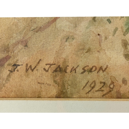 435 - A Signed J.W. Jackson Watercolour.
Depicting 