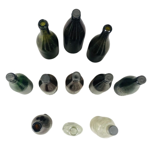 90 - Collection of Vintage Glass Bottles with stoppers