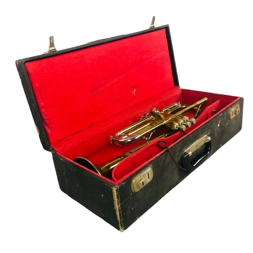 177 - Cased with mouthpiece. Trumpet   Rose Hill Instruments. serial no 627909