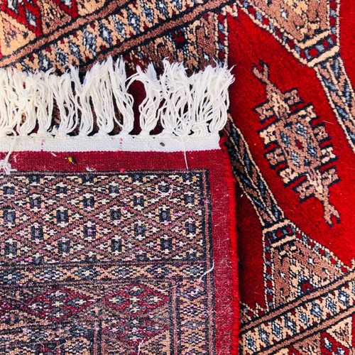 214 - 3 x Middle Eastern Prayer matts/rugs - Each with a Red Ground in Persian Tekke and Afghan Styles.Lar... 