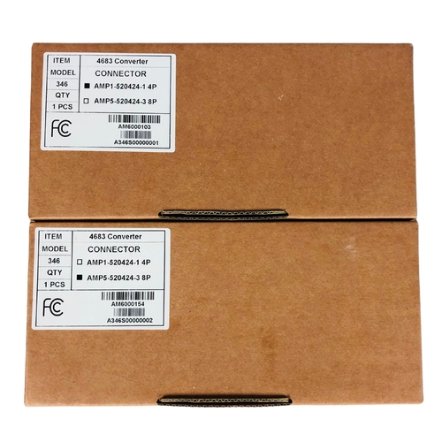 97 - Cypher lab 2 x Boxes of 4683 Converter Connector AMP5-520424-3 8P