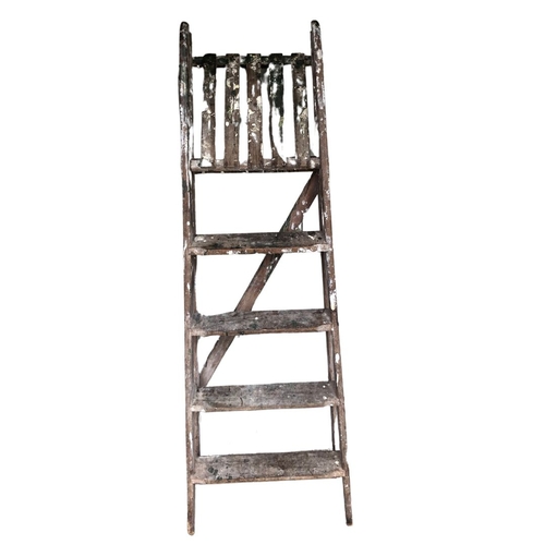 372 - Vintage Wooden Step Ladder