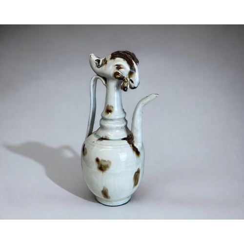 54 - A Song style Chinese porcelain 'chicken' wine ewer.
Brown splashed glaze.
Height - 30cm