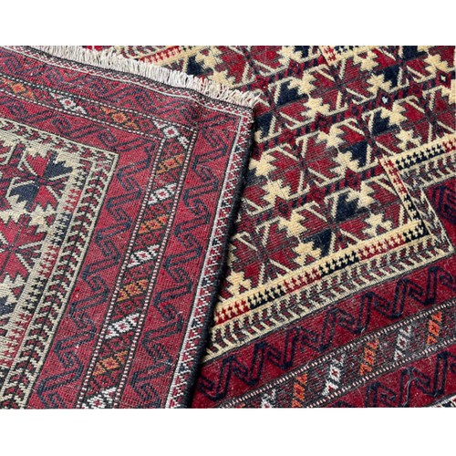 126 - Iranian Baluch rug - Red ground 66