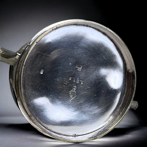 380 - A VICTORIAN SILVER PLATE KASHMIRI STYLE TEAPOT & MILK JUG. 
By Roberts & Belk, Circa 1875. 
Elborate... 