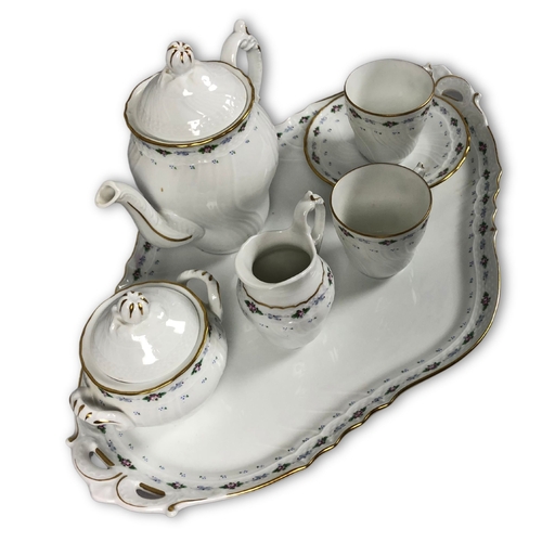 Italian Tea Service Set with Tray for One
