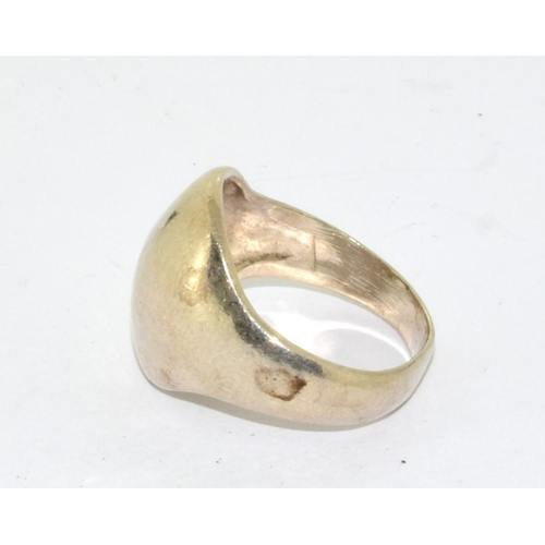 412 - 925 silver gents signet ring size O