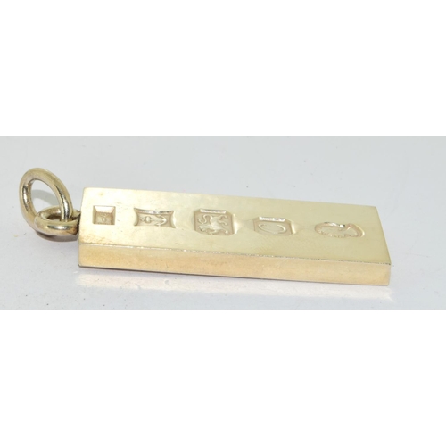 425 - 925 silver fully hallmarked Ingot 