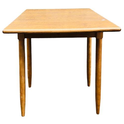 20 - Mid century style oak  Drop Leaf Table approx 60 x 90cm extended