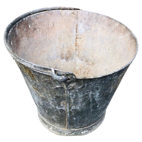 44 - Vintage Galvanized Bucket lovely patina.