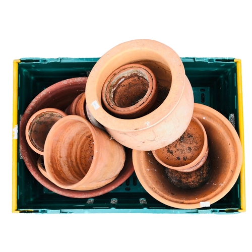 45 - A quantity of Terracotta Pots various sizes.