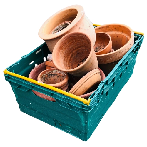 45 - A quantity of Terracotta Pots various sizes.