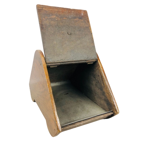 78 - Wooden Coal Box with Brass Handle Additions