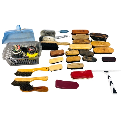 87 - Collection of Brushes, Shoe Brushes, Clothes Brushes, Hand Brushes Etc.