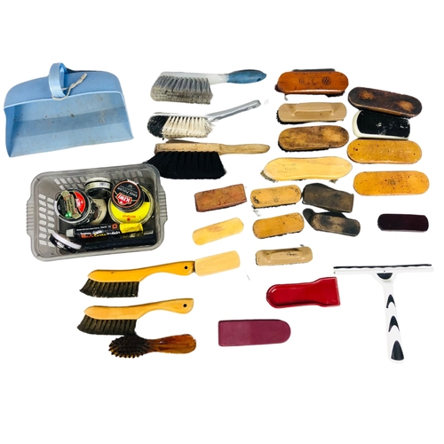 87 - Collection of Brushes, Shoe Brushes, Clothes Brushes, Hand Brushes Etc.