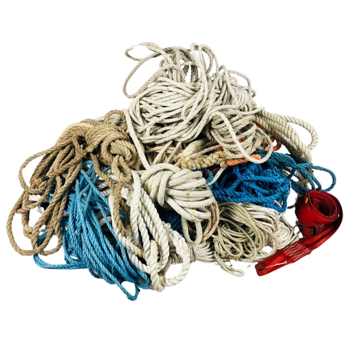 98 - Collection of Ropes, Nylon, Hemp Etc