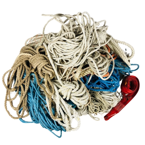 98 - Collection of Ropes, Nylon, Hemp Etc