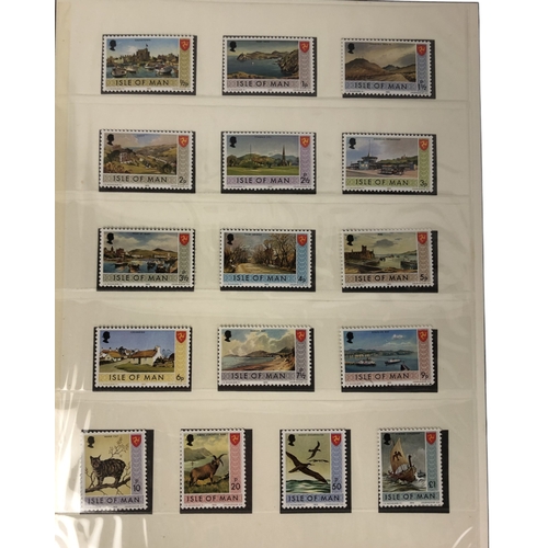 237 - Stamp Albums in Cases x 3 - Jersey, Guernsey and the Isle of Man. Approximately 50+ Leaves in each A... 