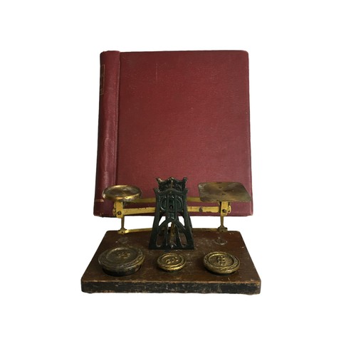 382 - Stanley Gibbons Album and a set of Postal Scales - Album Containing British and Common Wealth Stamps... 