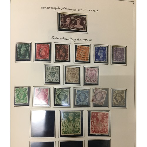 238 - Stamp Album Containing English stamps 1841-1981. Victorian Examples Penny Reds, 5 Shillings, Six Pen... 