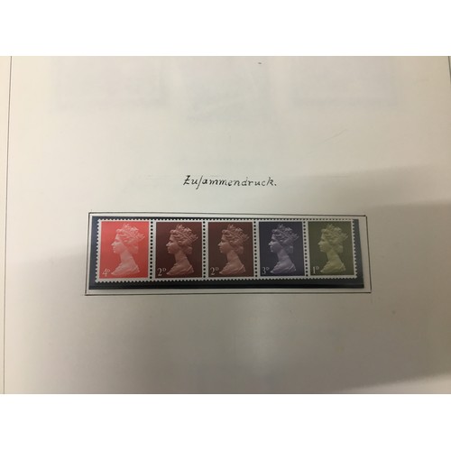 238 - Stamp Album Containing English stamps 1841-1981. Victorian Examples Penny Reds, 5 Shillings, Six Pen... 